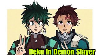 Deku In Demon Slayer  Part  1  The Hashira  mhabnha texting story [upl. by Yecnahc319]