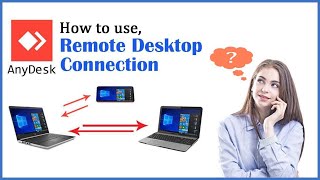 How to use AnyDesk Remote Desktop Connection app [upl. by Nnalorac496]