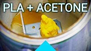 Does Acetone also work for welding and smoothing PLA 3D printed parts [upl. by Ehcnalb715]