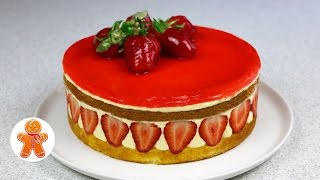 Клубничный торт quotФрезьеquot ✧ Fraisier Torte  Fraisier Cake English Subtitles [upl. by Ignace133]