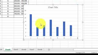 Histogram How to change the x axis values in Excel [upl. by Jensen]