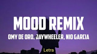 Mood Remix  Omy De Oro Jay Wheeler Nio Garcia Letra [upl. by Ralaigh]