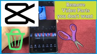 How to delete a part of the video you dont want with CapCut Video Editor App [upl. by Onihc862]