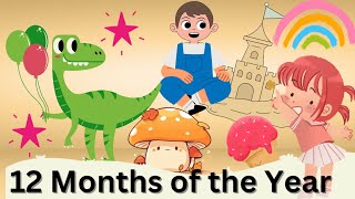 Months of the Year  12 Months of the Year Song  Nursery Rhymes  Kids Videos  Educational Videos [upl. by Violet828]