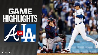 Braves vs Dodgers Game Highlights 5424  MLB Highlights [upl. by Minardi]