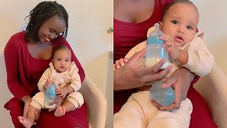 EXCLUSIVE BREASTFEEDING FOR 6 MONTHS🤱😍 MOMCOZY MOBILE FLOW WEARABLE BREAST PUMP [upl. by Aieken957]