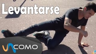 Levantarse del suelo con patines en línea [upl. by Zysk]