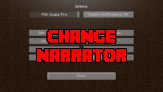 How To Turn The Narrator On amp Off In Minecraft  How To EnableDisable The Narrator In Minecraft [upl. by Addis]