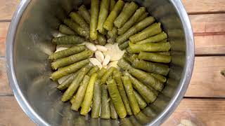 Authentic Stuffed Grape Leaves Yabraa Warak Enab Dolma Dawali by Spiced Nice [upl. by Gradeigh]