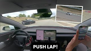 Tesla Model 3 Highland LR  Castelloli Race Track [upl. by Kale300]