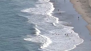 Deadly rip currents can be seen from aerial view [upl. by Einahpats]