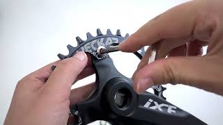 DJC MTB Crankset Square Taper 104BCD with Chainring 32 34 36 38T 170mm 175mm Bike Crankset [upl. by Hawley]