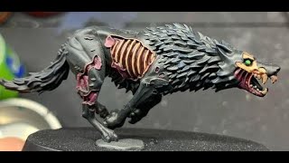 Painting a Soulblight Gravelords Army Part 3Dire Wolves [upl. by Annawit261]