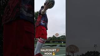 HALFCOURT🤌🏾HOOK🪝 hookshot unc halfcourtshot basketball 603 trickshots viralvideo viralshort [upl. by Nirrac27]