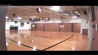 Tornado Destroying A School Gym In Seconds [upl. by Nam]