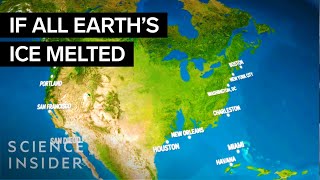 How Earth Would Look If All The Ice Melted  Science Insider [upl. by Eelarol897]