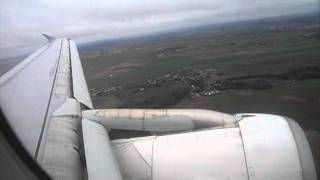 ✈ Windy and turbulent landing A321 Air France in Paris CDG [upl. by Anyat344]