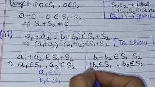 Sum Of Two Ideals  Ring Theory  Abstract Algebra [upl. by Bevash]