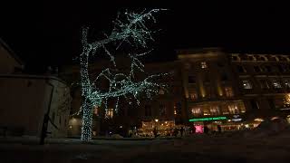 Krakow Snow and Christmas Trees Winter 2022 short clip [upl. by Ettenej18]