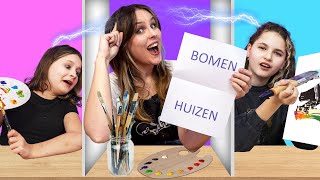 KUNNEN WIJ HETZELFDE SCHILDEREN  Tweeling Telepathie Art Challenge 2 [upl. by Brabazon]