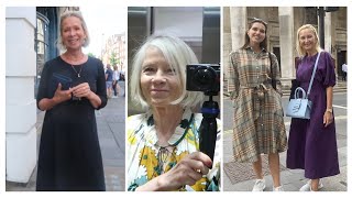 WHAT DRESSES ARE BEING WORN IN LONDON  SUMMER FASHION [upl. by Adnylem828]