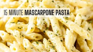 Mascarpone Pasta Recipe Video [upl. by Relluf]