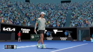 Sinner v Rublev  Australian Open 2024  Ao Tennis 2 Grand Slam Difficulty [upl. by Argyres650]