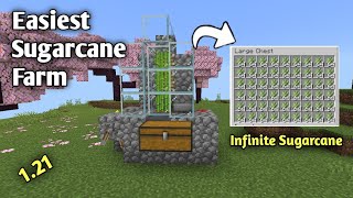 Best Sugarcane Farm Tutorial For Minecraft Bedrock Edition 121 MCPEXboxPS4Nintendo switch [upl. by Hardej]