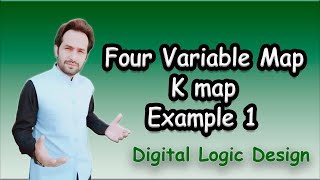 22 K map  Karnaugh Map  4 Variable Map Example 1  Simplification of Boolean Function  Urdu Hindi [upl. by Eeldivad510]