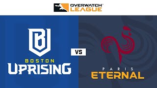 Match de Qualification E  Boston Uprising vs Paris Eternal  May Melee NA  Jour 1 [upl. by Eicram11]