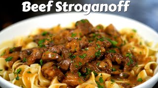 The Secret To Delicious Beef Stroganoff  Dinner in Less Than 30 Minutes [upl. by Anastassia]