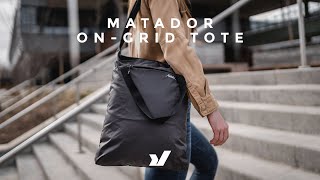 A Packable Tote In Your Pocket  The Matador OnGrid Tote [upl. by Anidal560]