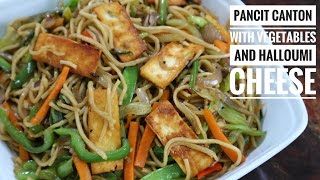 Pancit Canton with Vegetables and Halloumi Cheese [upl. by Monjo]