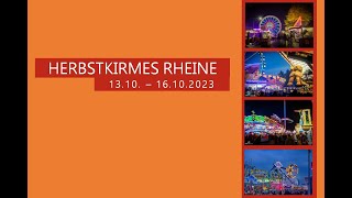 Herbstkirmes Rheine 2023 Beschickung [upl. by Akcinehs]