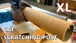 Cat Scratching Post Woodworking DIY [upl. by Htidirem455]