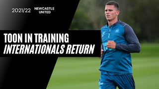 TOON IN TRAINING  Sven Botman and Nick Pope get to work [upl. by Suhsoj105]