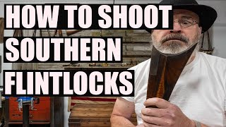 HOW TO SHOOT SOUTHERN FLINTLOCKS THAT HAVE A DEEP CRESCENT BUTTPLATE [upl. by Fry127]