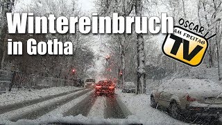 Wintereinbruch in Gotha [upl. by Pedrick943]