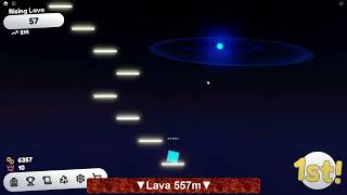 Roblox Stair Tappers  Almost beat the lava challenge [upl. by Anor]