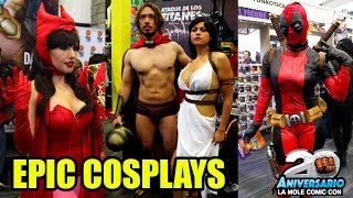 EPIC COSPLAYS  La Mole Comic Con 2016 [upl. by Pembroke73]