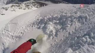 GoPro Run Ralph Backstrom  ChamonixMontBlanc  Swatch Freeride World Tour 2016 [upl. by Melise]