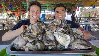 Philippines OYSTER MOUNTAIN Best Filipino Food  Fresh Eels in Cebu [upl. by Libbey]