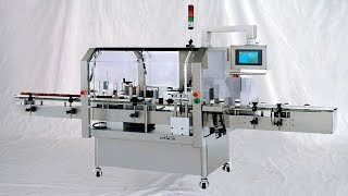 Real time printing labeling machine linear type sticker printer labeller equipment 即時打印貼標機全自動 [upl. by Jayne]