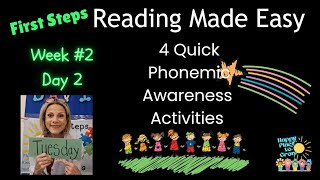 4 Fast Phonemic Awareness Activities Week 2 Day 2 happyplacetogrow [upl. by Skip]