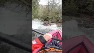 Big Drop in a Kids Boat😱🤷‍♂️ Spuding Big Splat on Cane Creek whitewater kayak spud [upl. by Tierney]