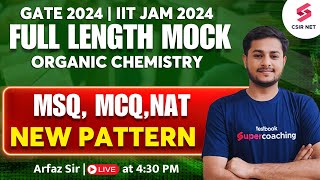 GATE 2024 Full length Mock Test  1  Organic Chemistry  IIT JAM 2024  Arfaz Sir [upl. by Nimsay]