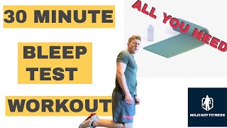 Complete Workout To Improve Your Bleep TestShuttle Run Score  No Equipment [upl. by Allerie97]