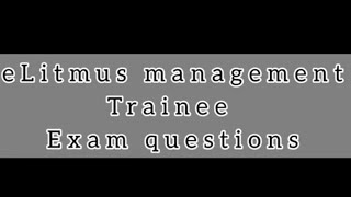 eLitmus management trainee exam pattern 2022 [upl. by Galitea]