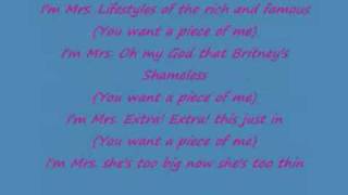 Britney Spears Piece Of Me Lyrics [upl. by Luzader]