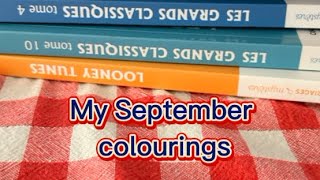 My September colourings [upl. by Oniliuqnart]